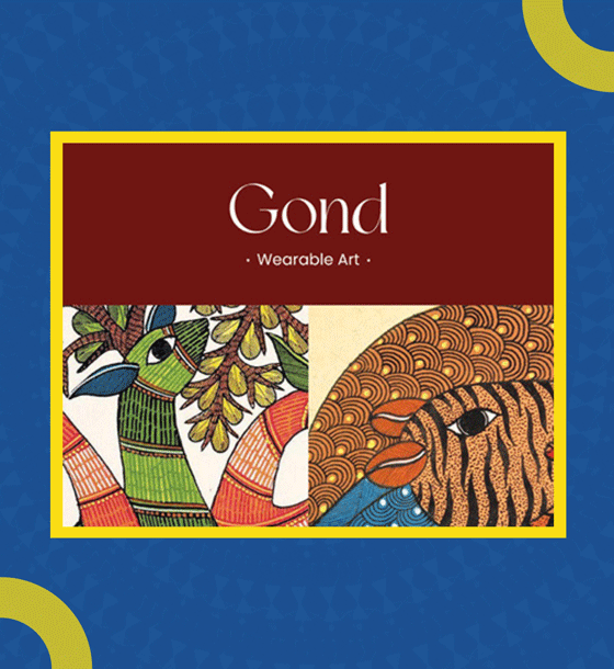 A clothing brand with Gond Art as their logo
