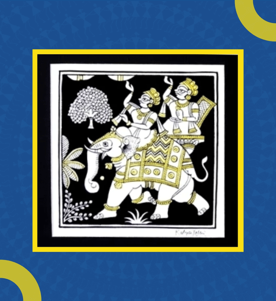 Phad folk art painting (Gallery Unique Art)
