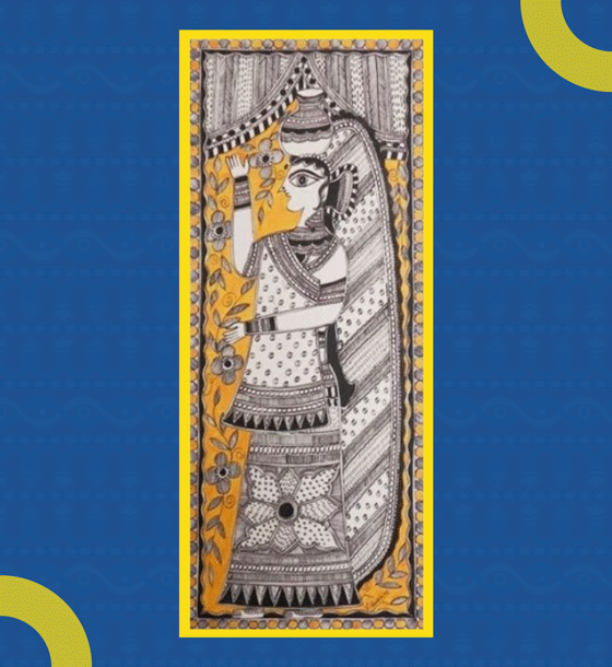 Madhubani painting by artist Vidushni Prasad (Gallery Unique Art)